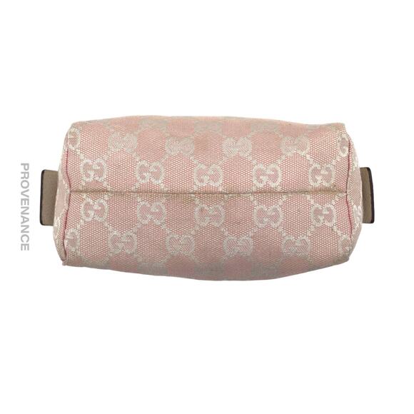 🔴 Gucci Cosmetic Pouch - Powder Pink GG Canvas Heart - Picture 4 of 11